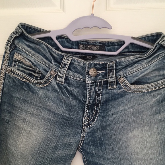 Silver Sukiyaki Flap Baby Boot Jeans, size W28/L34 - Picture 4 of 7